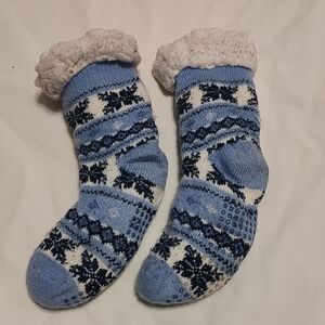 Fluffy Sherpa Lined Grippy Socks